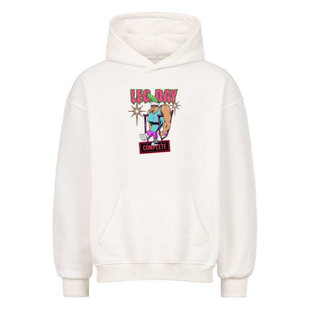 Sudadera con capucha extragrande completa Leg Day