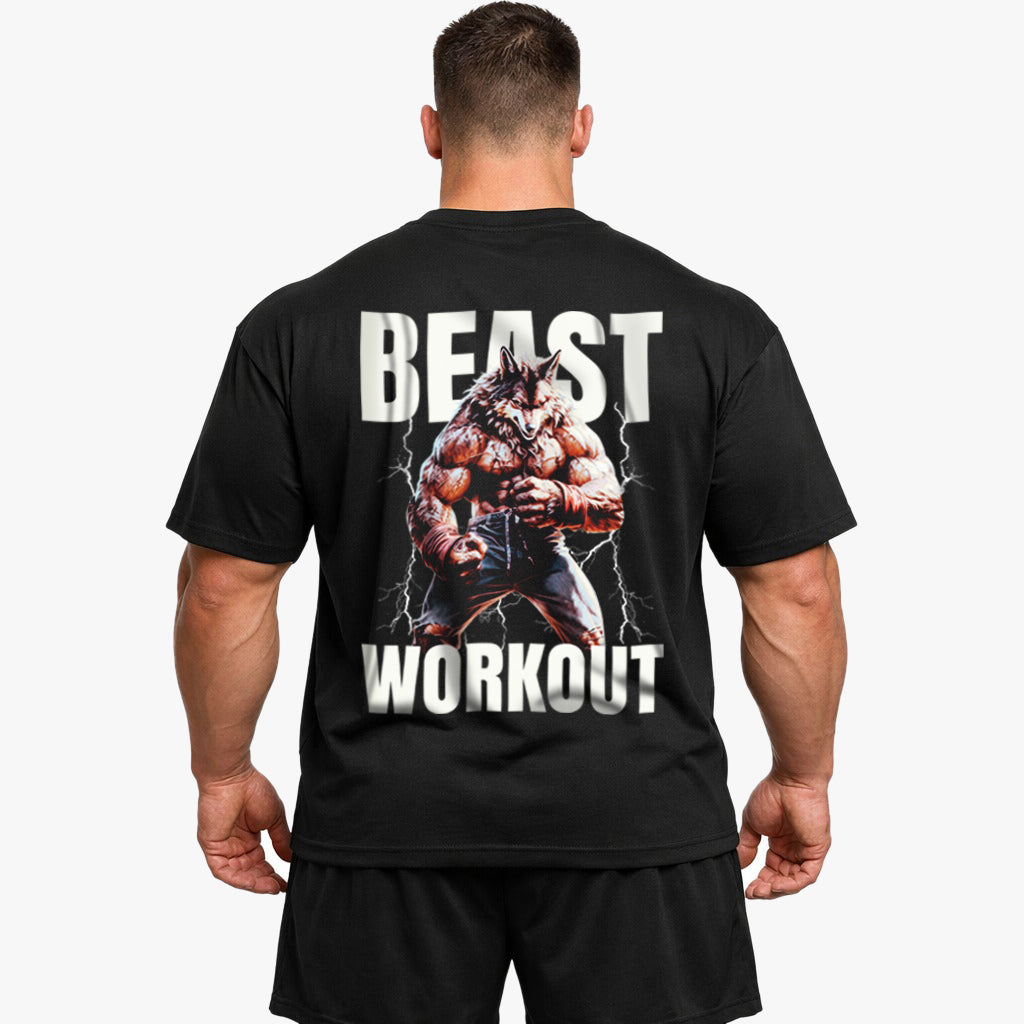 Beast Workout (Backprint) Oversized Shirt