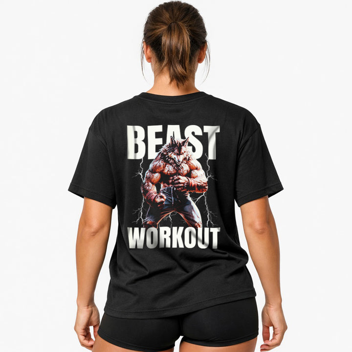 Beast Workout (Backprint) Oversized Shirt
