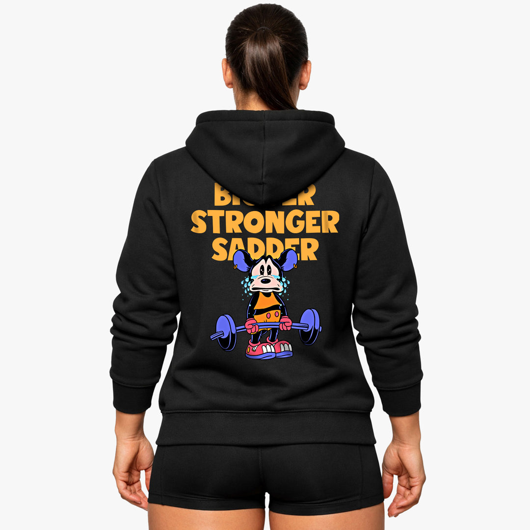 Sudadera con capucha Bigger Stronger Triste (Backprint)