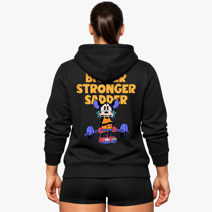 Sudadera con capucha Bigger Stronger Triste (Backprint)