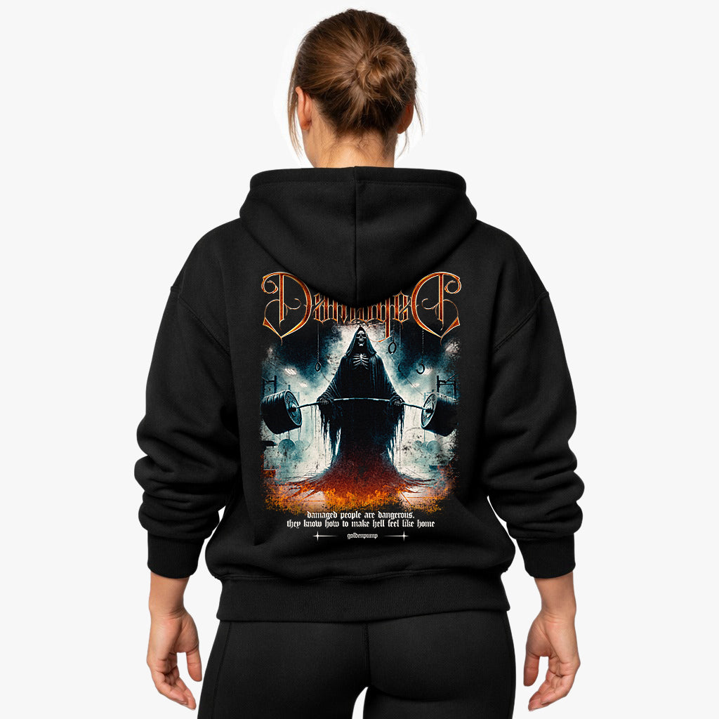 Damaged (backprint) Oversized Hoodie