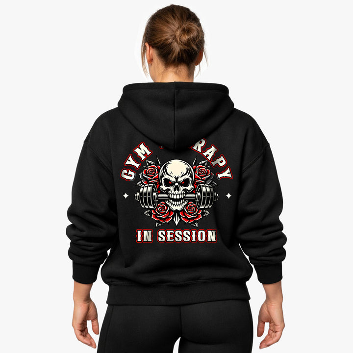 Gym Therapy In Session (Backprint) Oversized Hoodie
