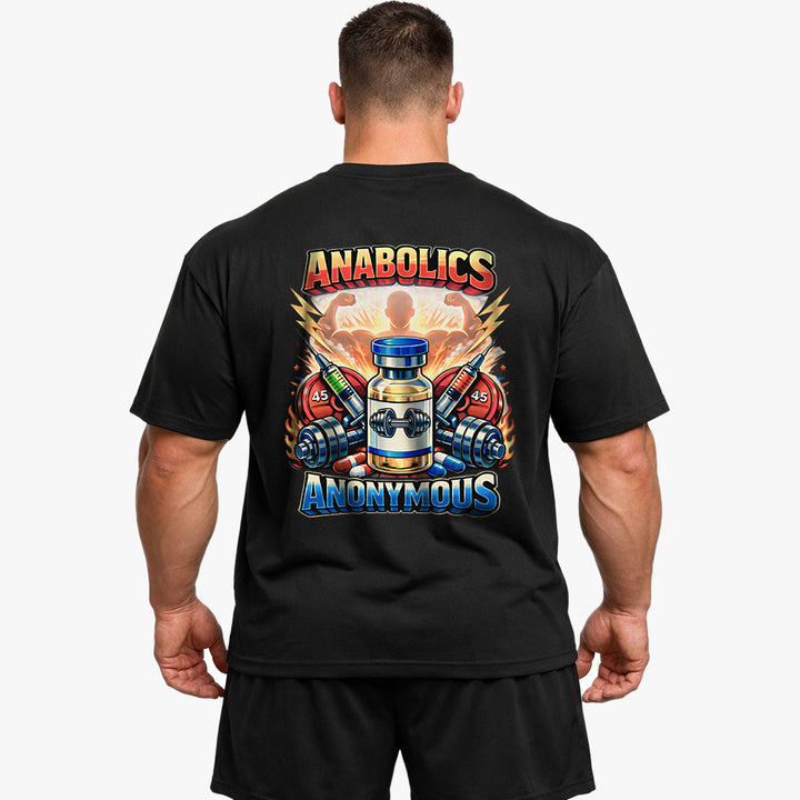 Anabolics Anonymous (Backprint) Oversized Shirt