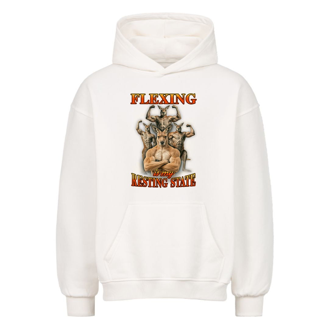 Flexing Is My Resting State Oversized Hoodie