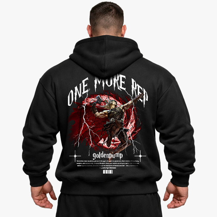 One more rep Oversized (Backprint) Hoodie