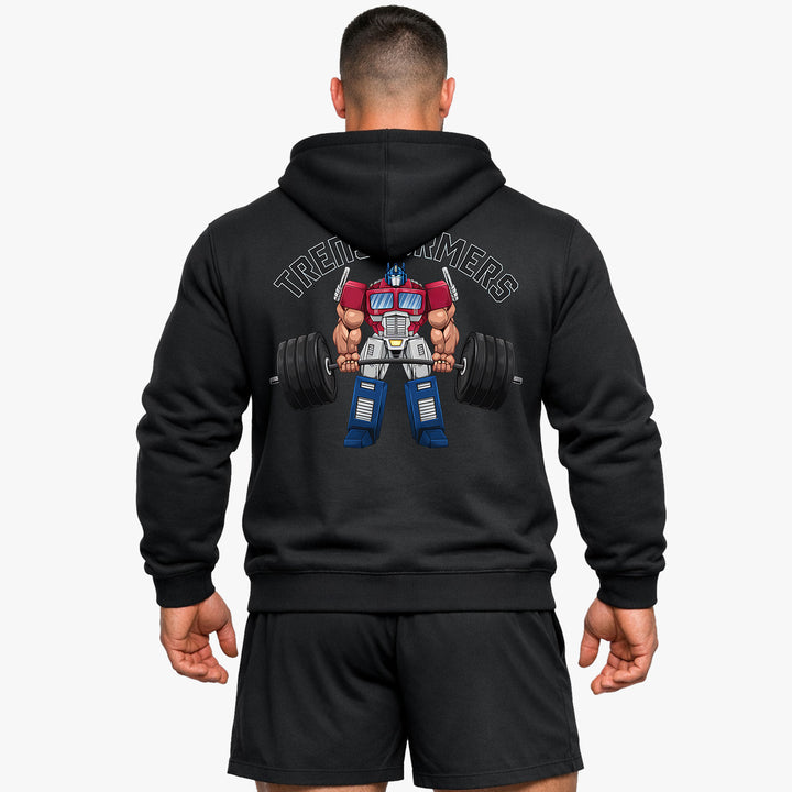 Sudadera con capucha Transformers (impresión posterior)