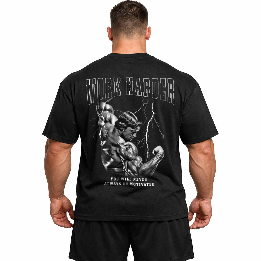 Work harder (Backprint) Oversize Blast