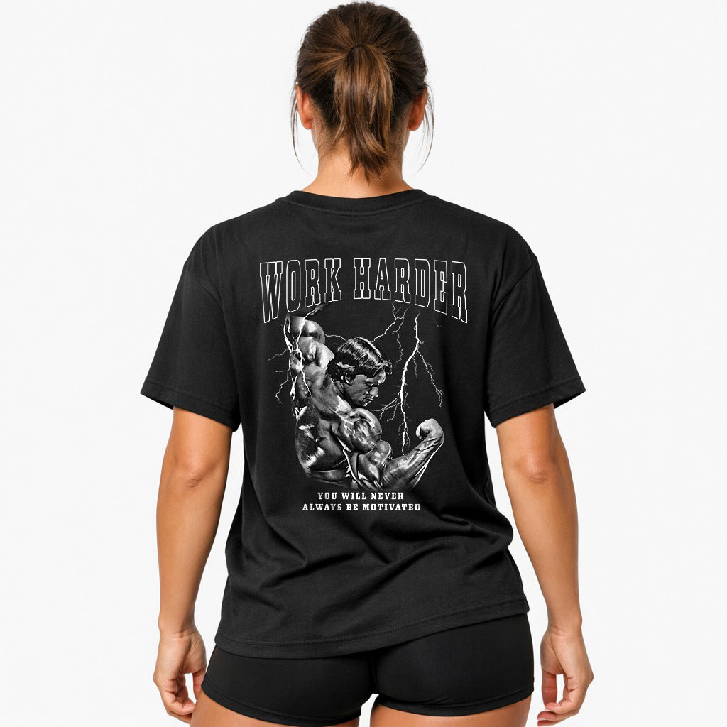 Work harder (Backprint) Oversize Blast