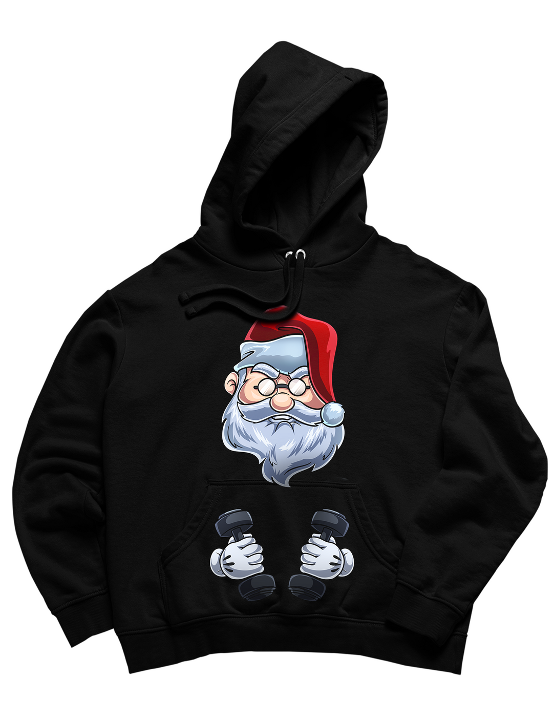 Santa Hoodie - Mit Taschendruck