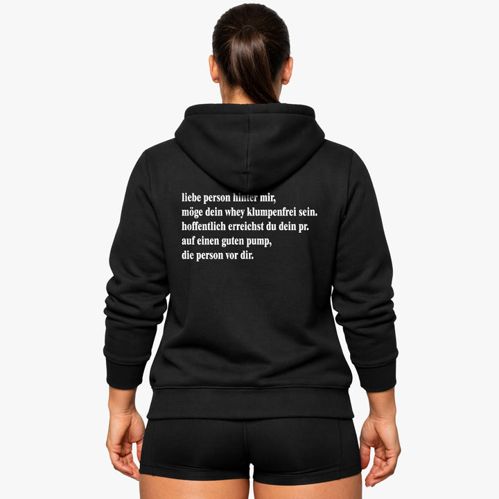 liebe person hinter mir Hoodie
