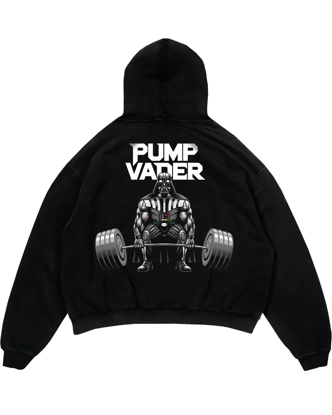 Sudadera extragrande con capucha Pump Vader (espalda estampada)