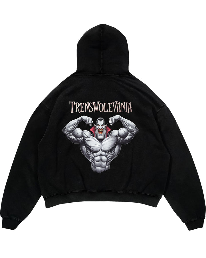 Transylvania oversized hoodie (print op de achterkant).