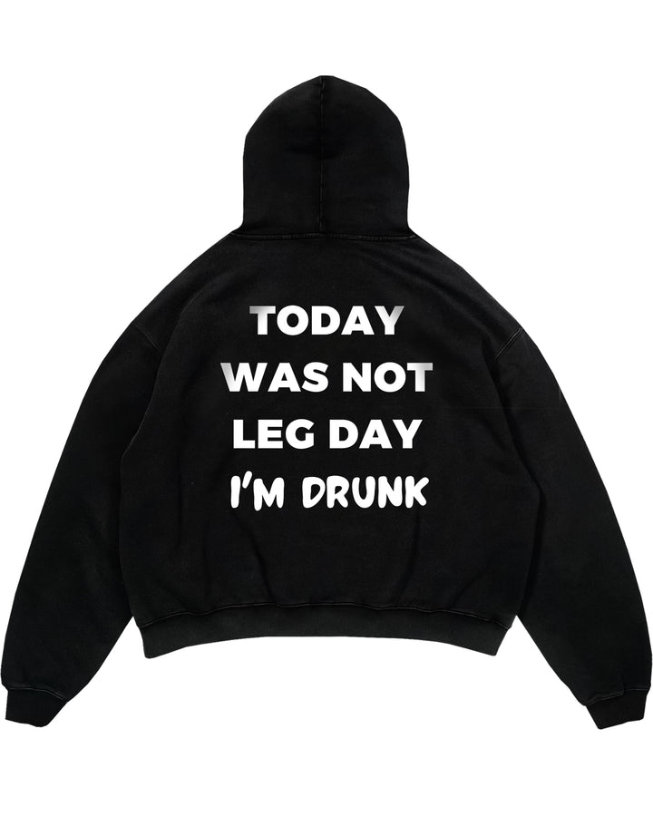 Today was not Leg day Oversized (Backprint) Hoodie