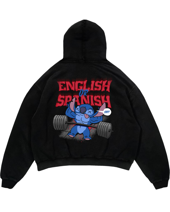 English or spanish Oversized (Backprint) Hoodie